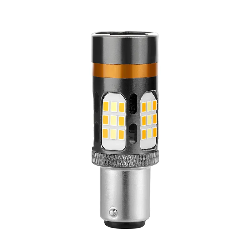 S25 1157 Bay15D P21/5W Canbus Error Free Dual Color Amber/White Switchback DRL LED
