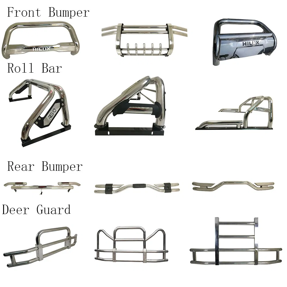 Steel Powder Coating Bull Bar for Toyota Hilux Revo