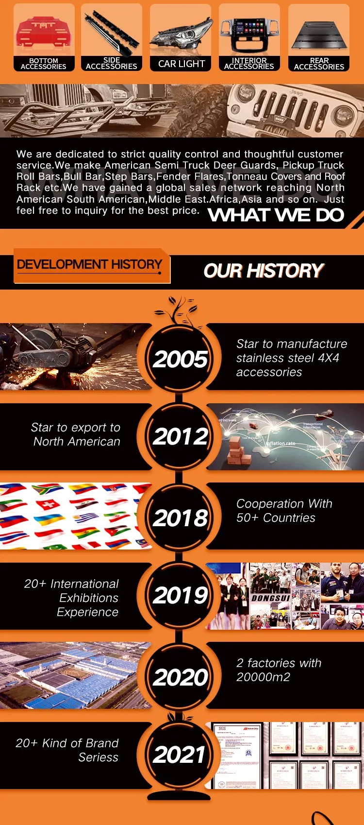 Steel Powder Coating Bull Bar for Toyota Hilux Revo