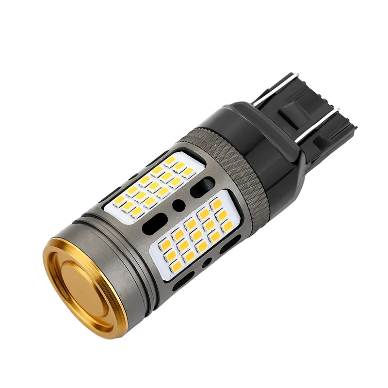 Super Amber 1156 3156 7440 Car LED Bulbs Canbus Error Free 75SMD 2016 Chip Auto Brake Reverse Lamp Turn Signals Lights