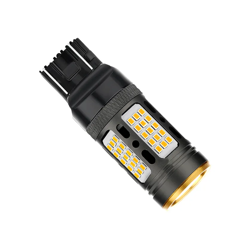 Super Amber 1156 3156 7440 Car LED Bulbs Canbus Error Free 75SMD 2016 Chip Auto Brake Reverse Lamp Turn Signals Lights