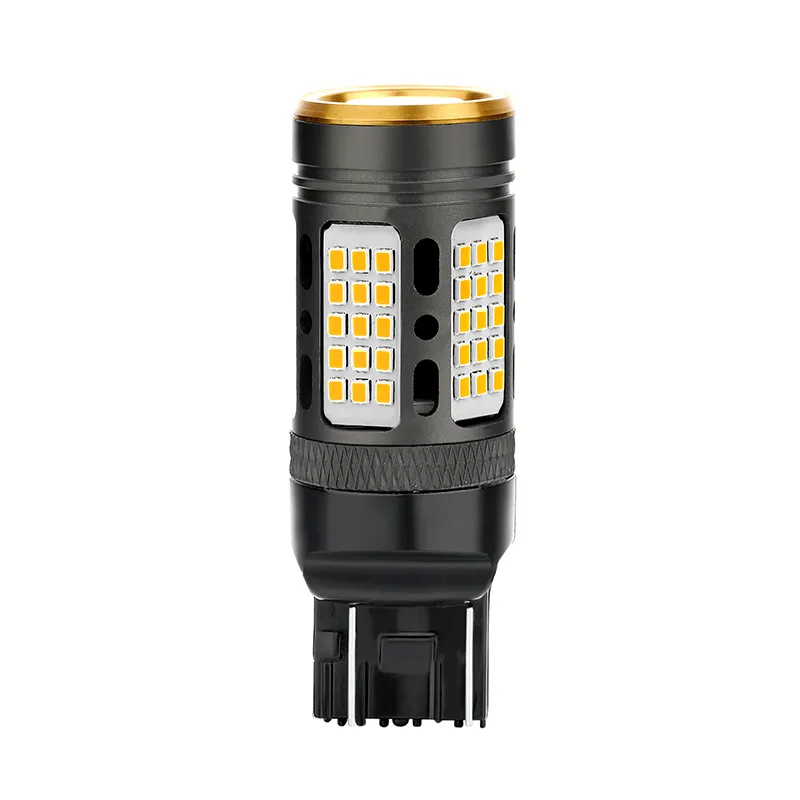 Super Amber 1156 3156 7440 Car LED Bulbs Canbus Error Free 75SMD 2016 Chip Auto Brake Reverse Lamp Turn Signals Lights
