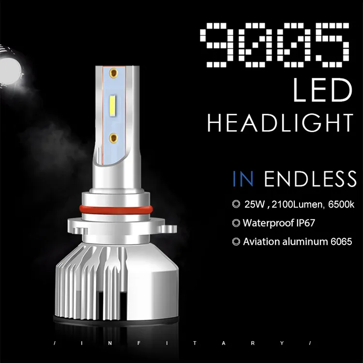 Super Bright 6500K 2100lm Car Light LED Headlight Waterproof 9005 LED Car Headlights