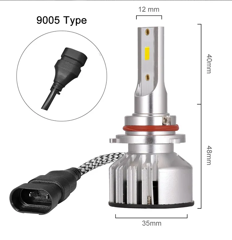 Super Bright 6500K 2100lm Car Light LED Headlight Waterproof 9005 LED Car Headlights