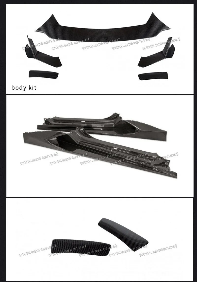Upgrade to Novi-Tec Style Front Lip Rear Bumper Side Skirts Body Kit for Lamborghini Huracan Evo Style