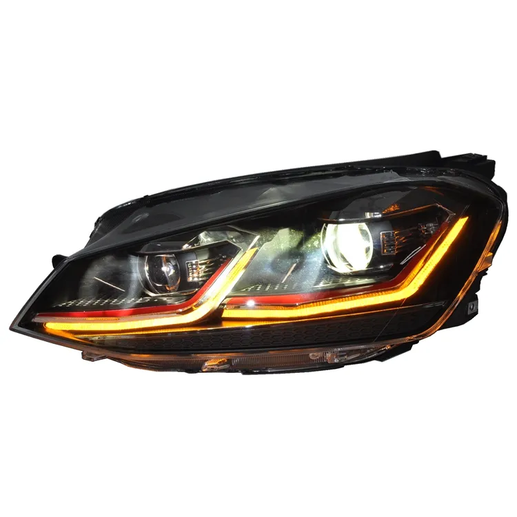 Volkswagen Golf 7.5 Style LED Headlight Biled Projector Lens Automotive Lamps