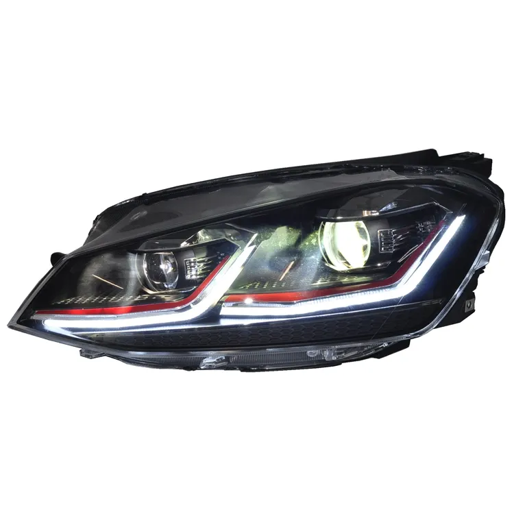 Volkswagen Golf 7.5 Style LED Headlight Biled Projector Lens Automotive Lamps