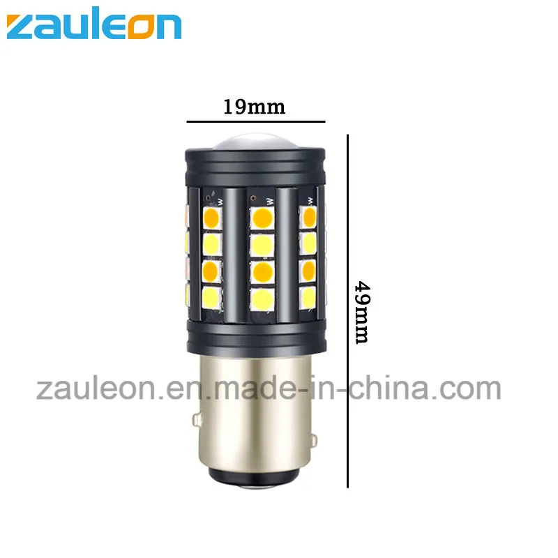 White/Amber Dual Color Switchback 1157 Bay15D S25 Turn Signal LED Bulbs