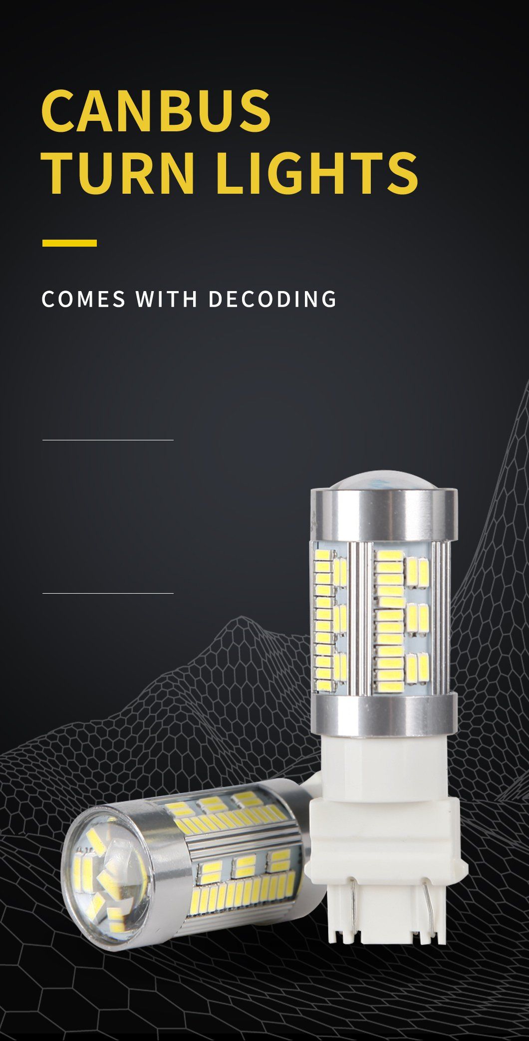 Wholesale Factory Supply 7443 75SMD 4014 Canbus Auto LED Bulb Turn Signal Bulb